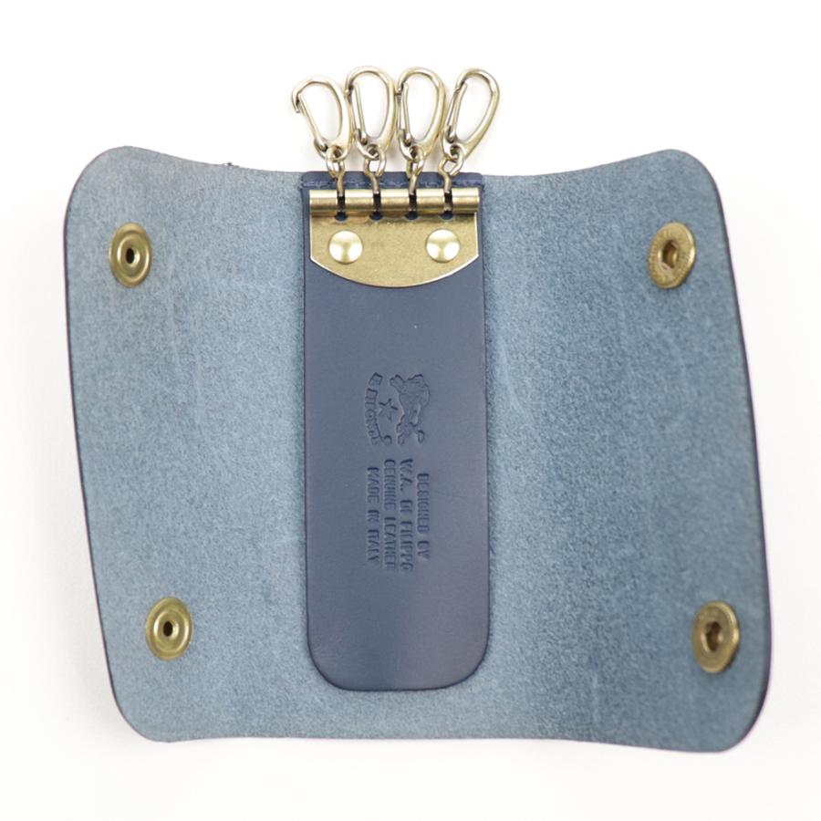 IL BISONTE（イルビゾンテ） キーケース 4連 ブルー ネイビー 青 紺