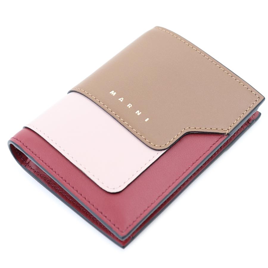 MARNI（マルニ） 財布 二つ折り財布 ゴールドブラウン ピンク