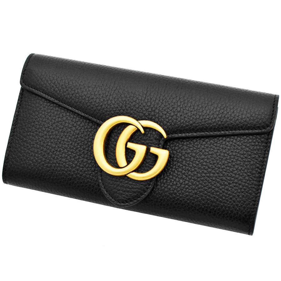 GUCCI（グッチ） グッチ財布 二つ折り長財布 レディース GGマーモント