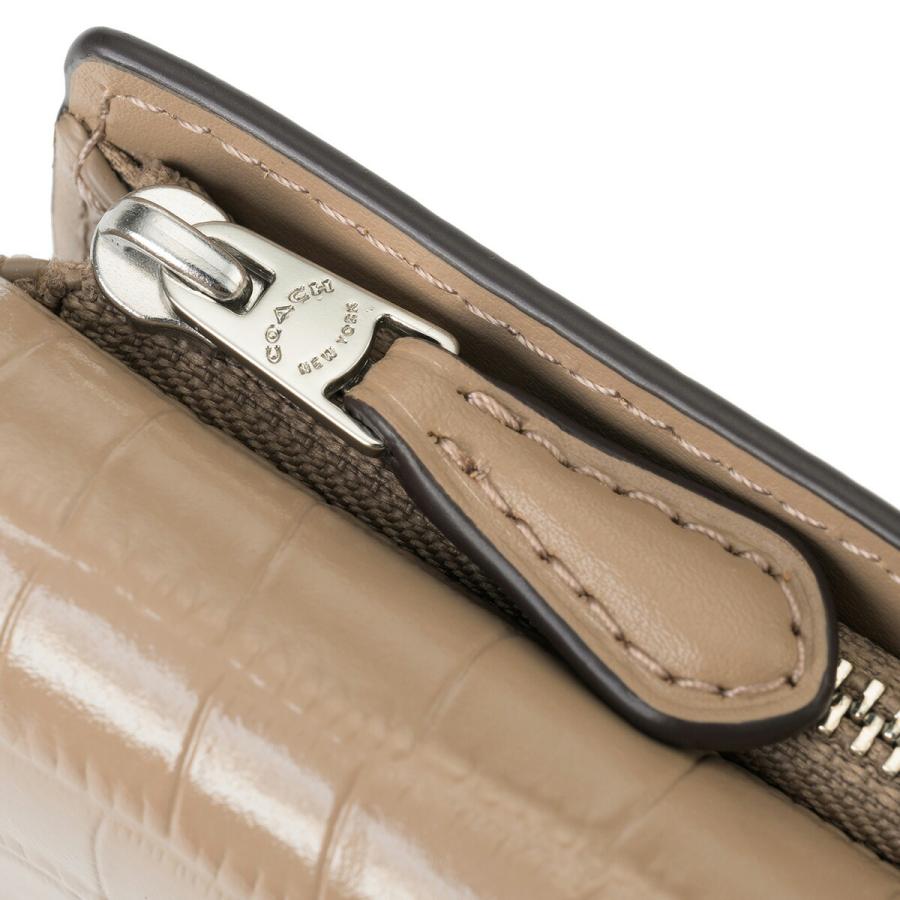 COACH（コーチ） 並行輸入 3つ折り財布 クロコダイル エンボスド