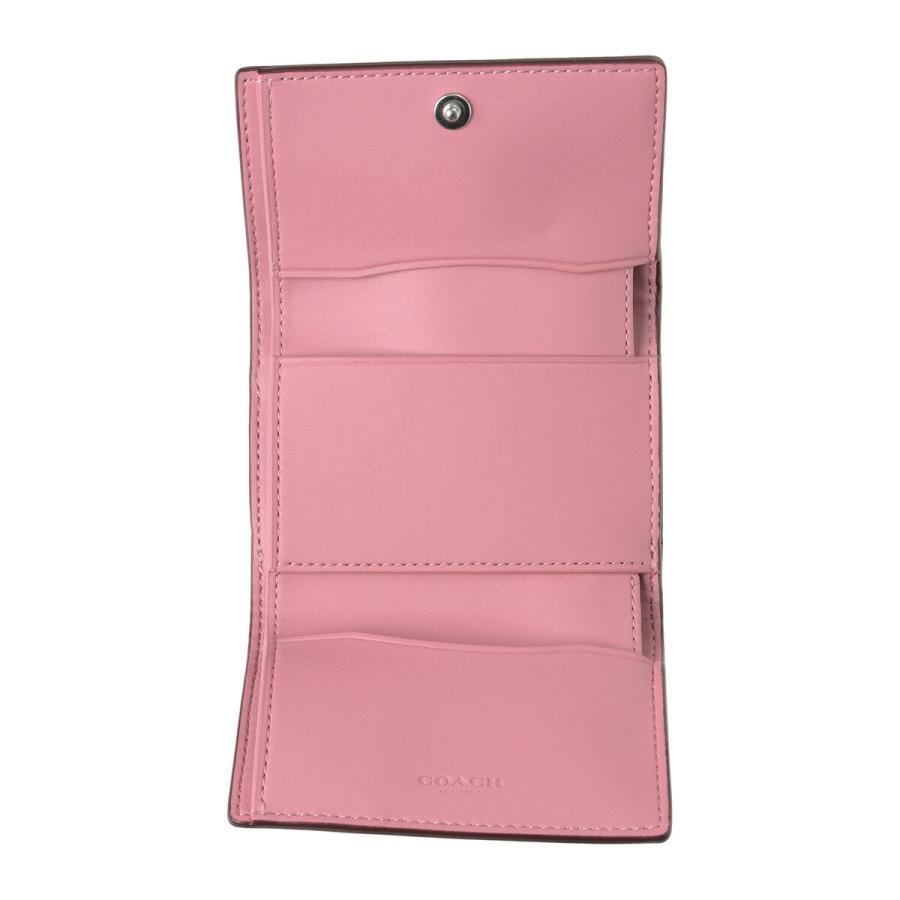 COACH（コーチ） 並行輸入 3つ折り財布 パーライズド スムースレザー