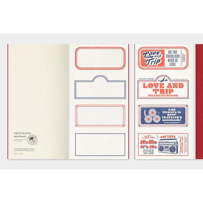 限定品 TRAVELER'S notebook LOVE AND TRIP RED」トラベラーズノート
