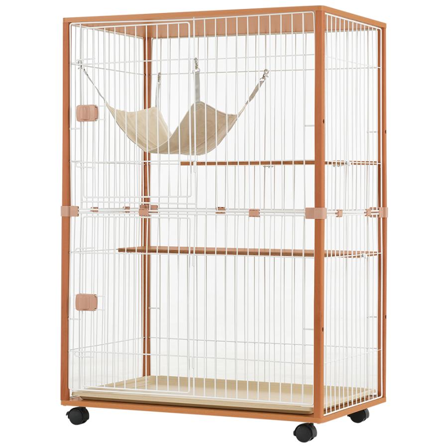 大型ケージ 木製フレーム 青メッシュ