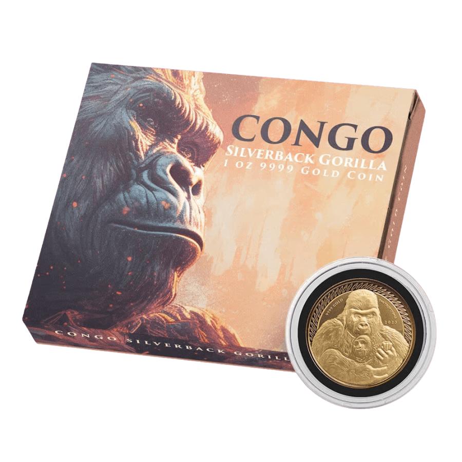 保証書・カプセル付き] 2023年 (新品) コンゴ「シルバーバック ゴリラ