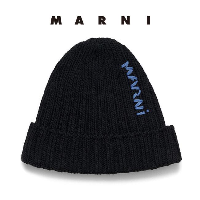 むつごろつ様 Marniロゴ入りファー ニット帽 むつごろつ様 Marniロゴ