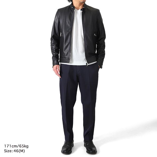 EMMETI エンメティMASSIMO マッシモ カーフレザー シングルライダース