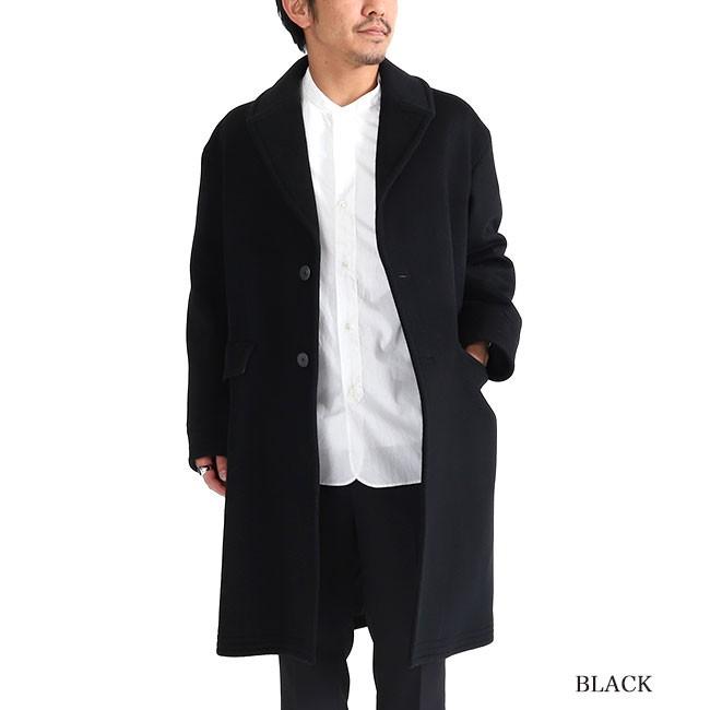 KURO [SALE] クロ オーバーサイズ メルトンウール チェスターコート