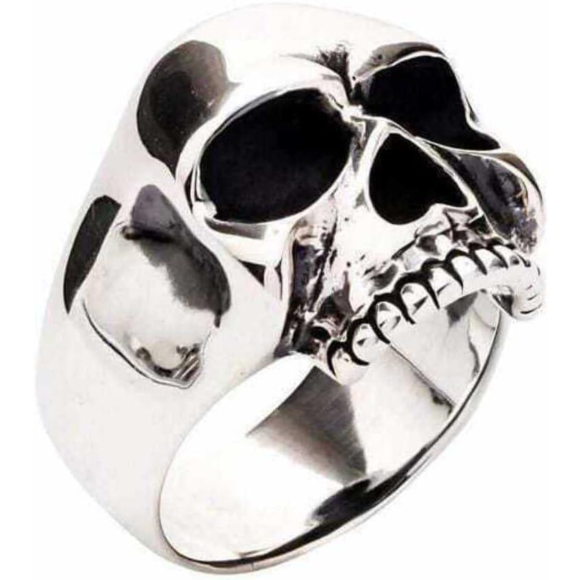 並行輸入品】Bikerringshop スターリングシルバー スカルリング キース