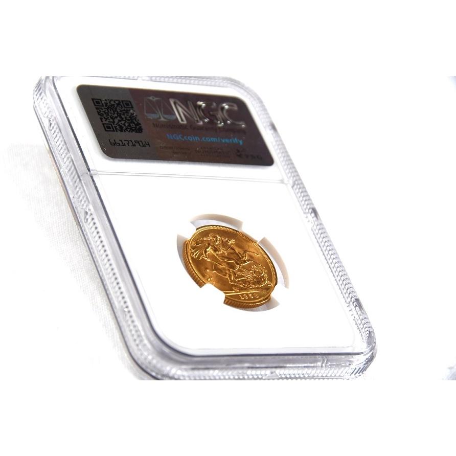 1958年 イギリス金貨 ヤングヤングエリザベス MS65 ソブリン金貨