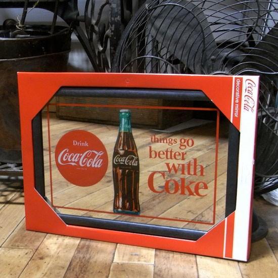 1980's Coca-Cola 当時物 ビンテージ パブミラー 広告プレート 90s