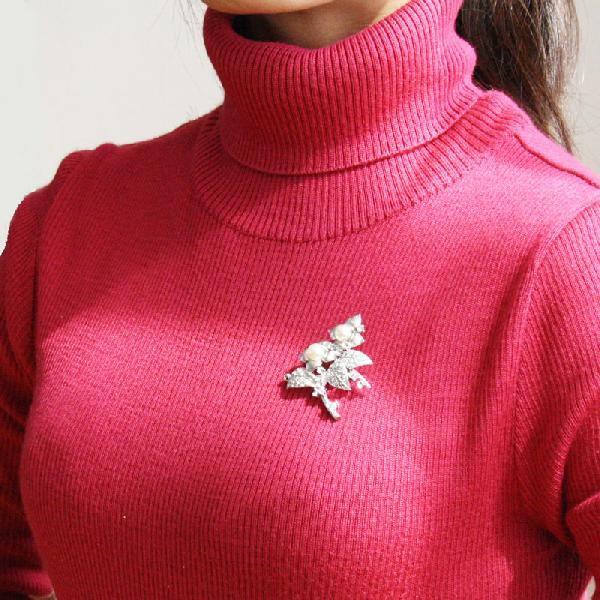 SWAROVSKI（スワロフスキー） ブローチ brooch パール 花 小枝