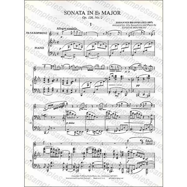 ブラームス「バイオリンソナタ第2番」の楽譜 【公式通販】