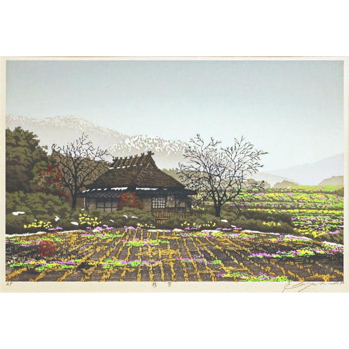 田舎の風景 デジタルアート 73[生成AI]旅先で見たあの田園風景の記憶を