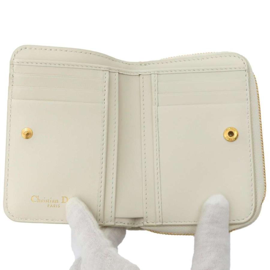 クリスチャン・ディオール 二つ折り財布 カロ カナージュ ハート