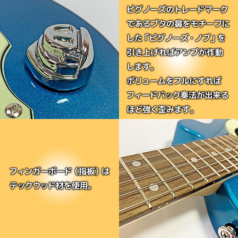 レビュー特典 13点セット ピグノーズ アンプ内蔵エレキギター超オトク