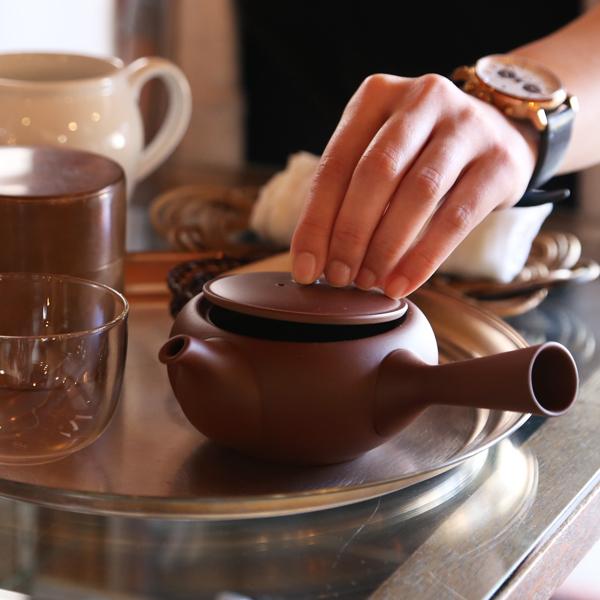 茶道具 茶碗 常滑焼 朱泥 尾州常滑市 頼鳳堂 No.221 常滑 茶道具 頼鳳