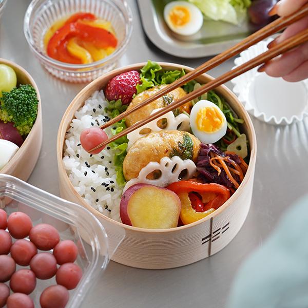 曲げわっぱ工房E08 丸好 （深） 松 曲げわっぱ 丸型 お弁当箱 白木