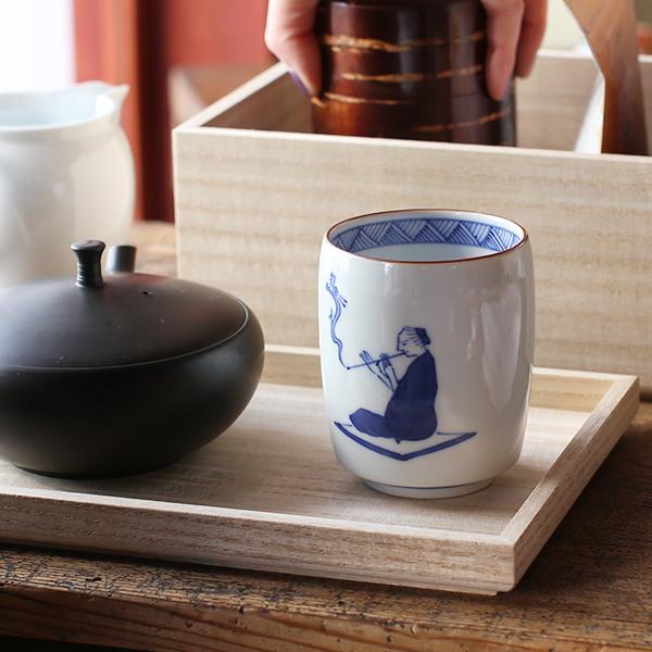 九谷焼蓋茶碗5客上出長右ェ門窯