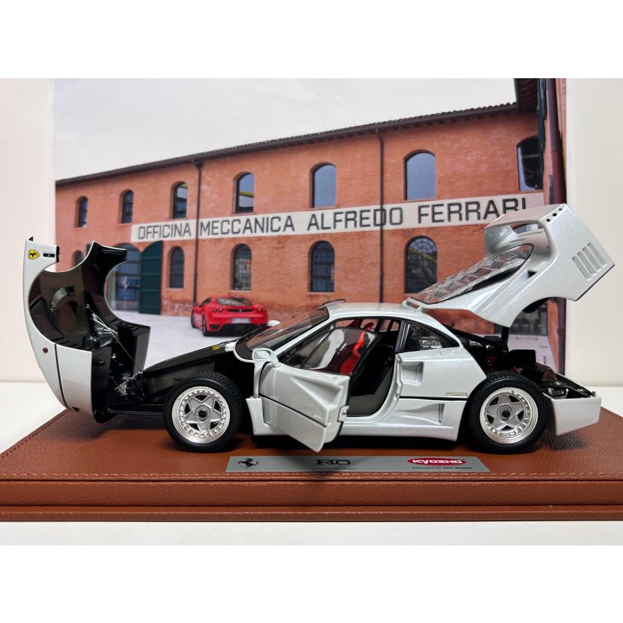 B.B.R BBR 京商 1/18 Ferrari F40 メタリックホワイト フェラーリ ダイ