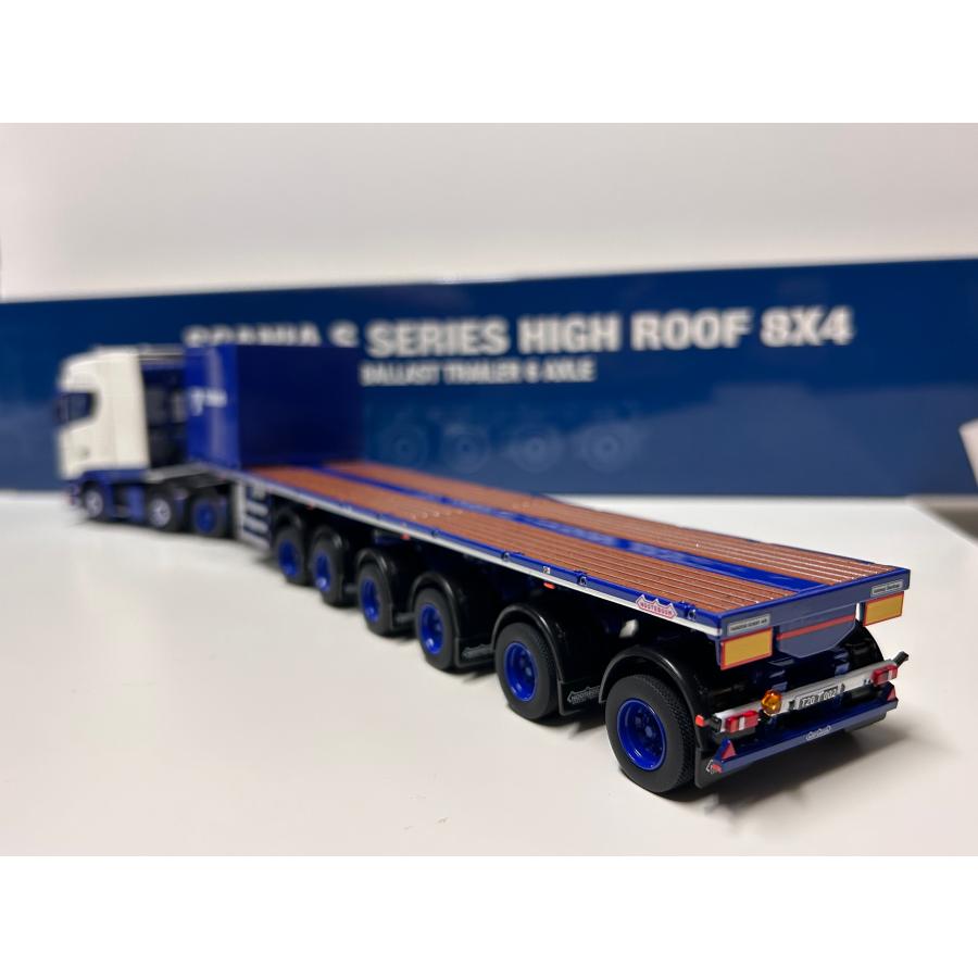 IMC 1/50 SCANIA S-Serie high roof Nooteboom flatbad trailer