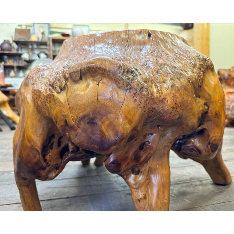 盆栽花台 根卓 ユニークな木製インテリアオブジェ m-NO210高さ60センチ