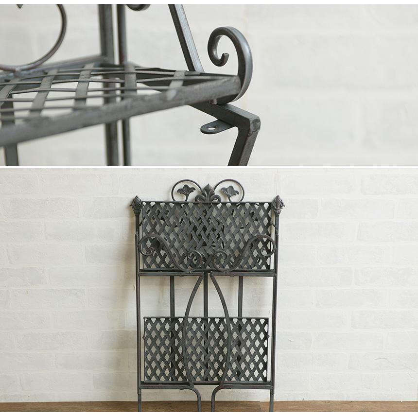 花台 アンティーク 屋外 おしゃれ アイアン フラワースタンド 2段