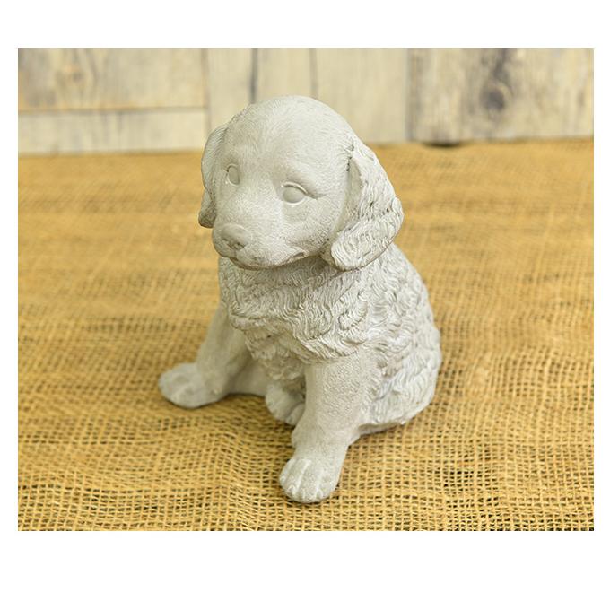 ガーデン雑貨 イヌ 置物 おしゃれ ジャルダン 石像風 ドッグ A