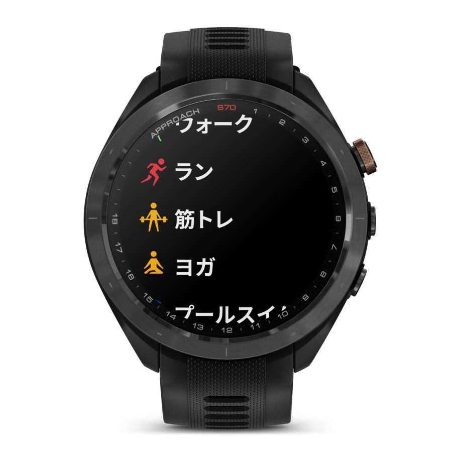 GARMIN（ガーミン） Approach S70 47mm Black Bronze Edition AMOLED