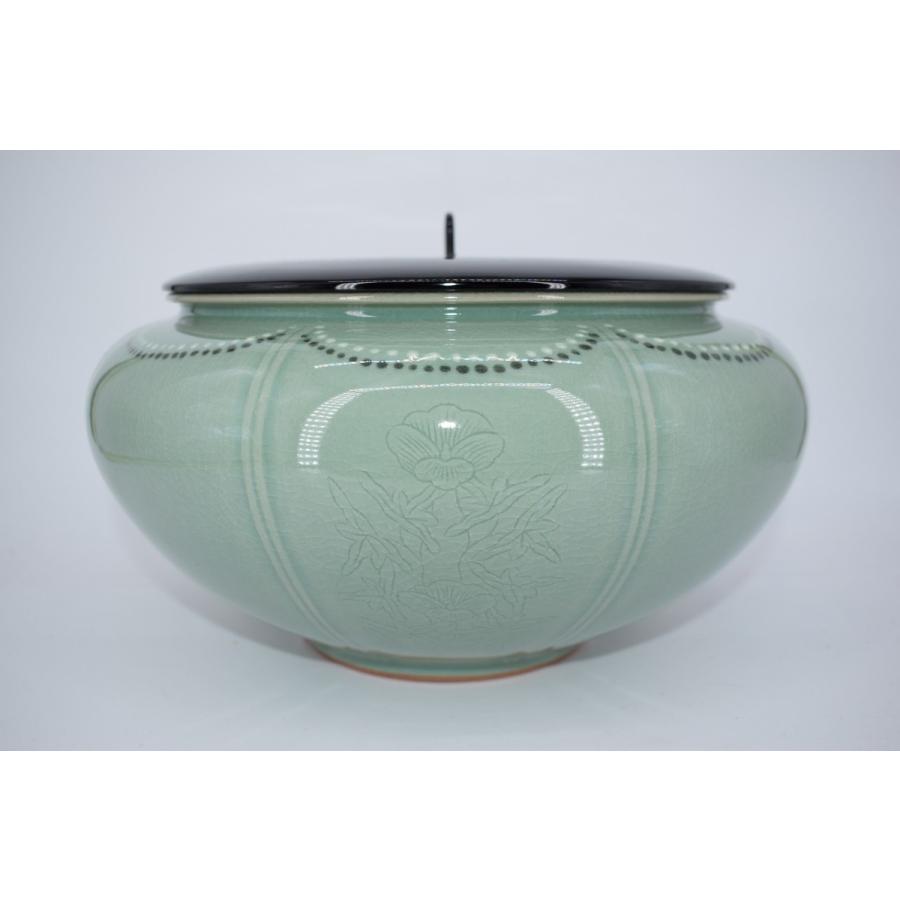 イ748 皆具『韓国 陶芸 粱命煥 青磁 青珍 皆具 共箱』