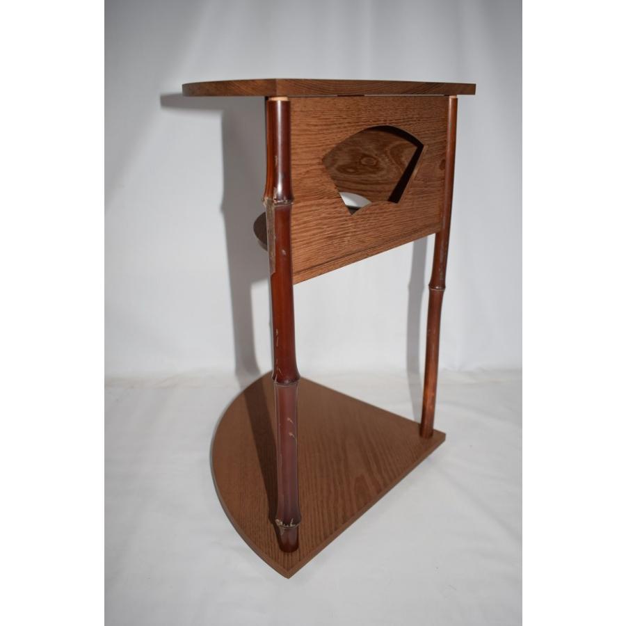 茶道具 棚 卓 桑 扇棚 鵬雲斎好 川瀬 表完 作 茶道 12-4606 : 月香園