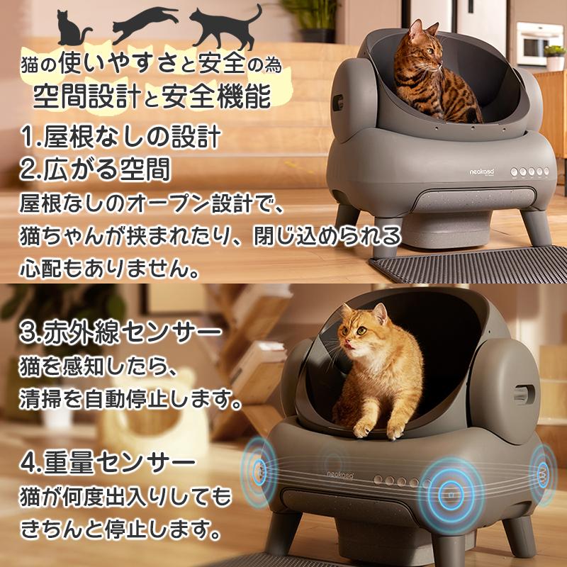 当日発送 Neakasa M1Plus 新仕様 全自動猫トイレ 自動ネコトイレ 多頭