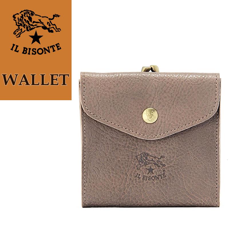 IL BISONTE（イルビゾンテ） 正規取扱店 レザー がま口付き 2つ折り