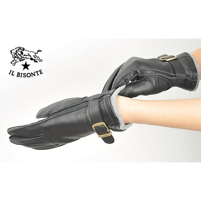 イルビゾンテ ダークブラウン レザー手袋 イルビゾンテ IL BISONTE