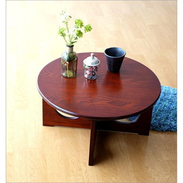 ちゃぶ台 円卓 50cm おしゃれ 和 丸テーブル 和風 カフェ 和室 丸型