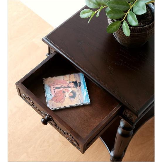 花台 アンティーク サイドテーブル 木製 レトロ おしゃれ 花瓶台 玄関