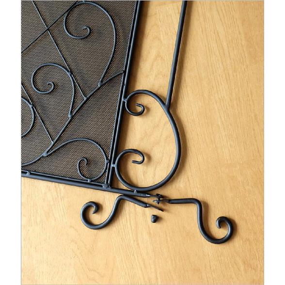 ファイヤースクリーン パーテーション アイアン アンティーク シンプル