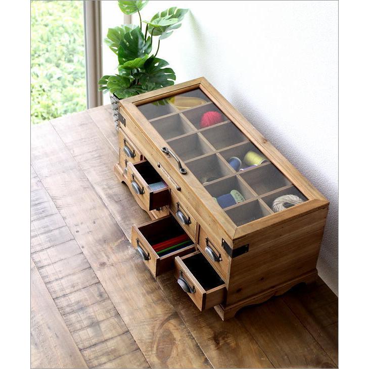 コレクションケース 木製 おしゃれ ナチュラル アンティーク 卓上