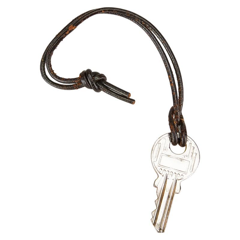 エルメス カデナ＆キー＆革紐 No.110 シルバー 中古品 (59105