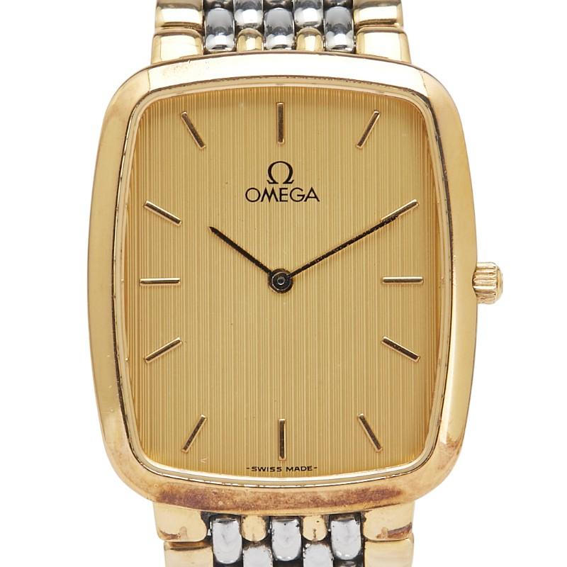 OMEGA（オメガ） デビル Deville スクエア 腕時計 クオーツ ゴールド