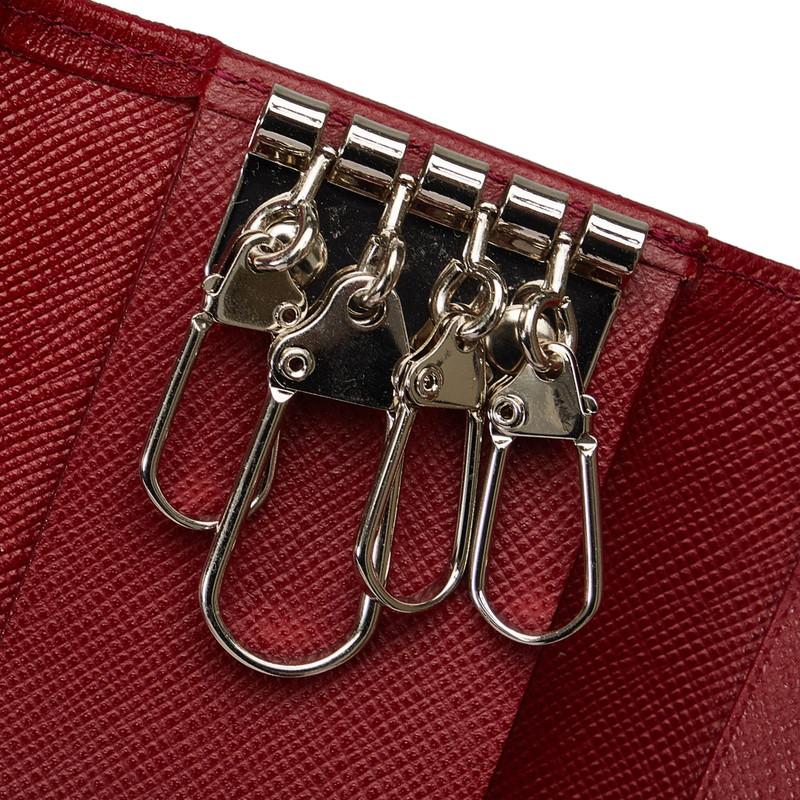 BURBERRY（バーバリー） ノバチェック 4連 キーケース レッド ベージュ