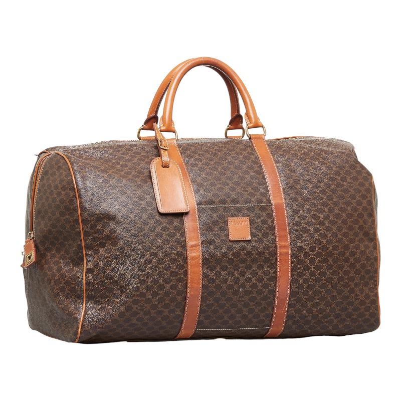 CELINE（セリーヌ） マカダム ボストンバッグ トラベルバッグ 旅行用