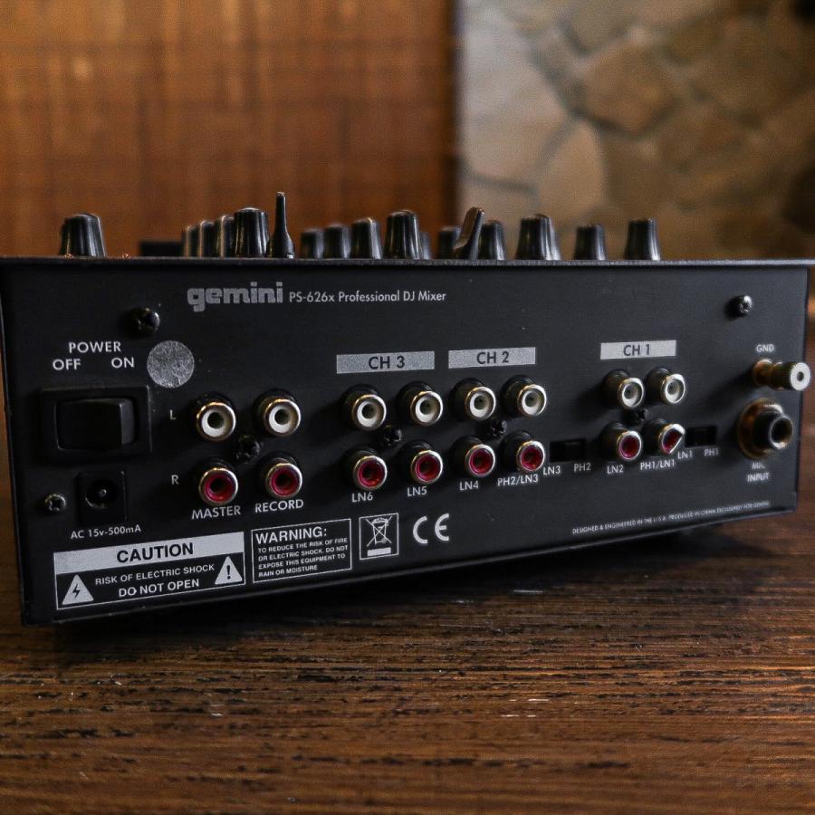 Gemini gemini PS-626x ジェミニ DJミキサー -GRUN SOUND-u513