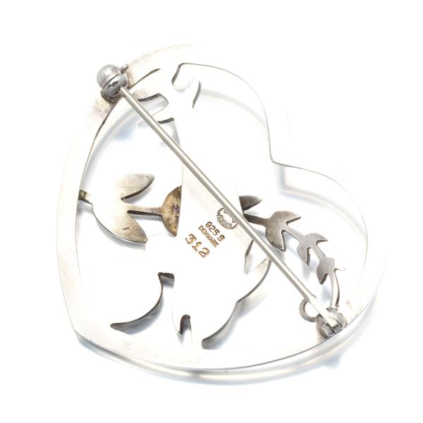 週末セール❗️ヴィンテージ ジョージジェンセン イルカ ブローチ 312