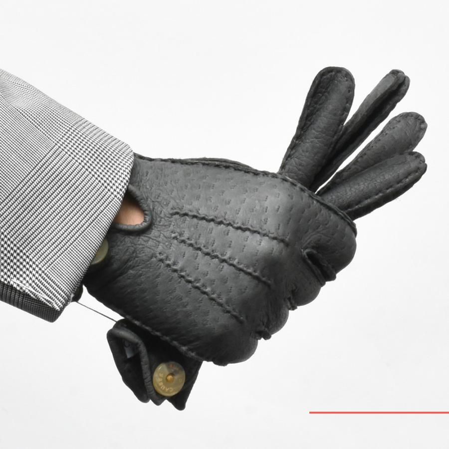 CAUSSE（コース／ガンコス）アンライニングペッカリーグローブ(ボタン