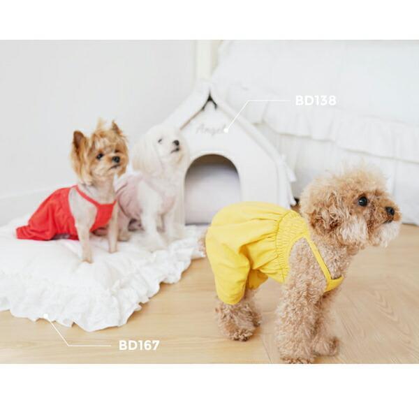 犬用 PAウルルポンチャンスリーブレスオーバーオール S,SM,M,ML,L,XL