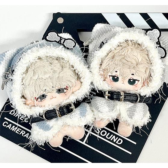 ぬい服 10cm 猫耳 ねこ ネコ ぬいぐるみ服 推し活 パンク 着ぐるみ