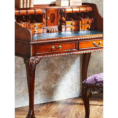 高級マホガニー家具 チッペンデール船長デスク 家具 アンティーク 送料