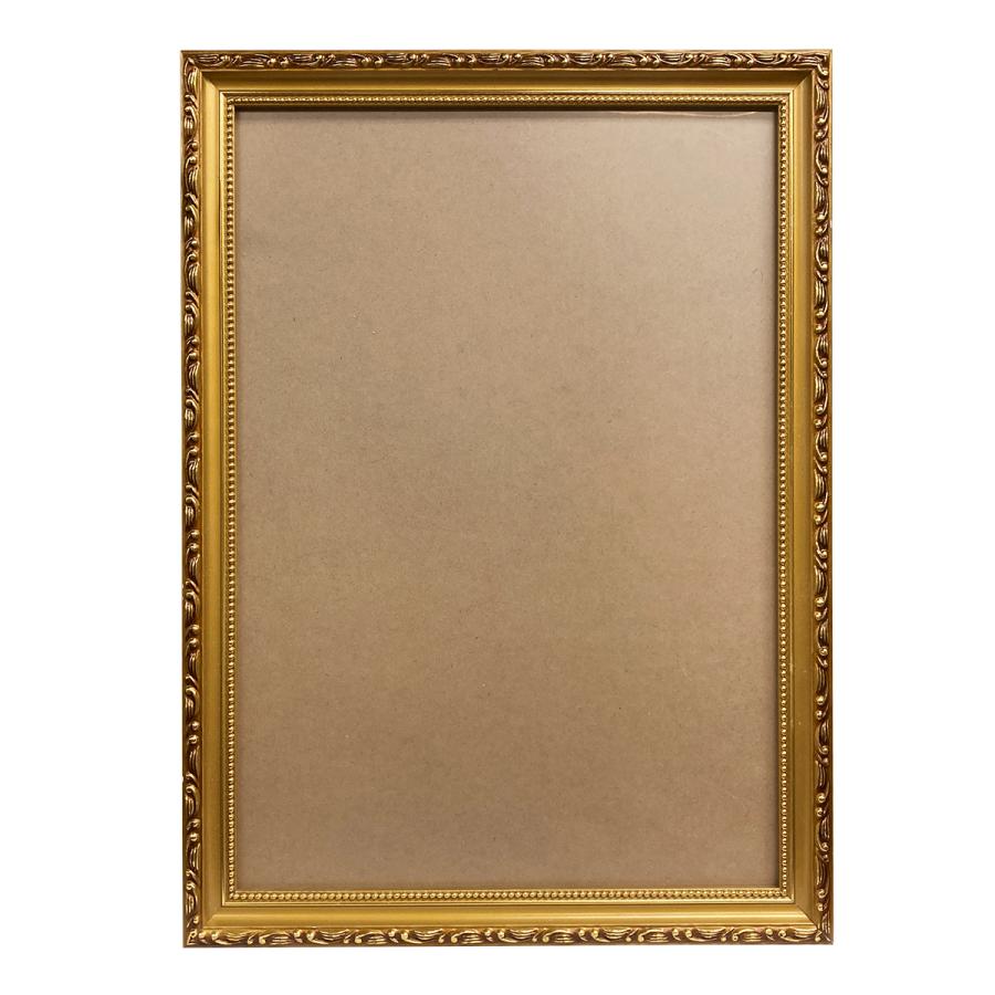 豪華 アンティーク ビンテージ風 A3 額縁 木製フレーム 金 アート