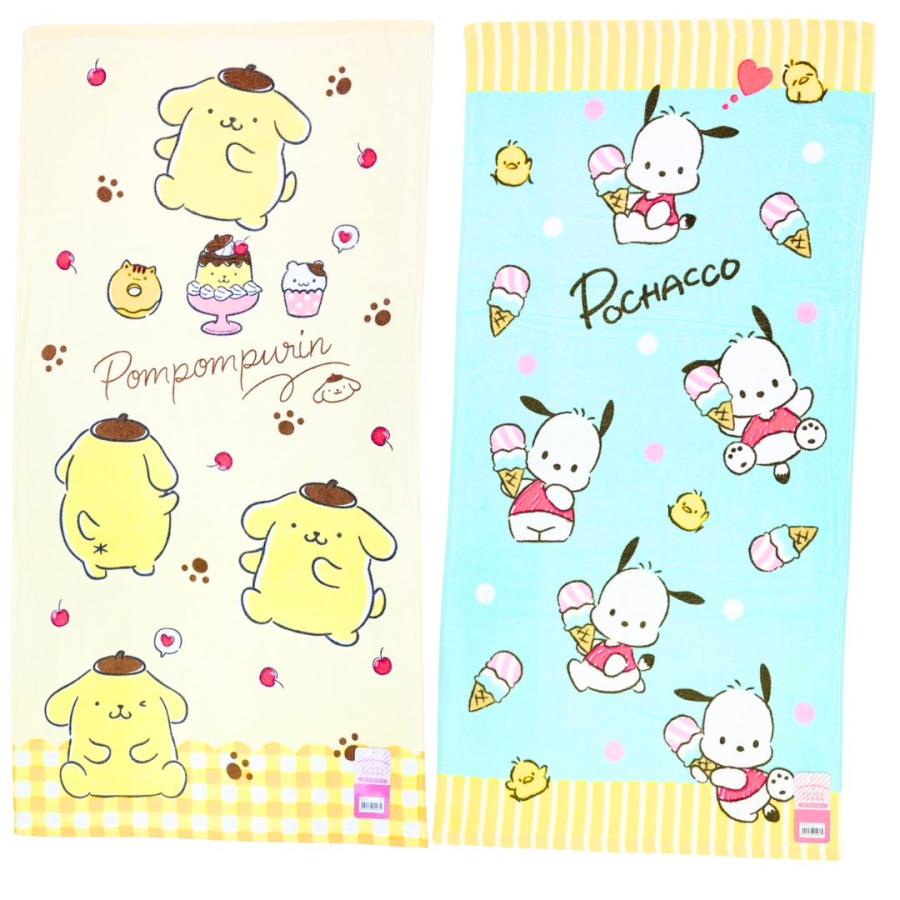 バスタオル】 コンパクトバスタオル サンリオキャラクターズ 約50