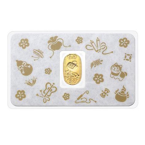 美品】純金 1g GINZA TANAKA 招福米 お守り 美品】純金 1g GINZA